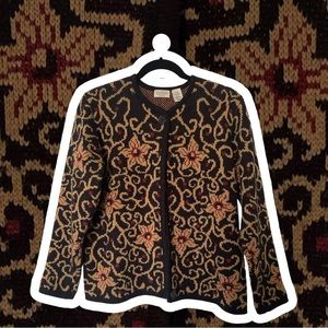 Vintage Classic Elements Petite M Button Up Cardigan